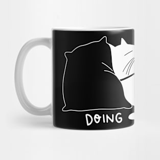 Very busy doing nothing (white) Mug